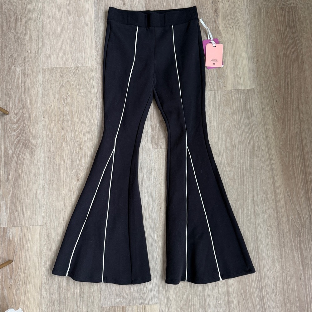 NWT Black Flared Pants with White Stripes, Victor Glemaud for Target